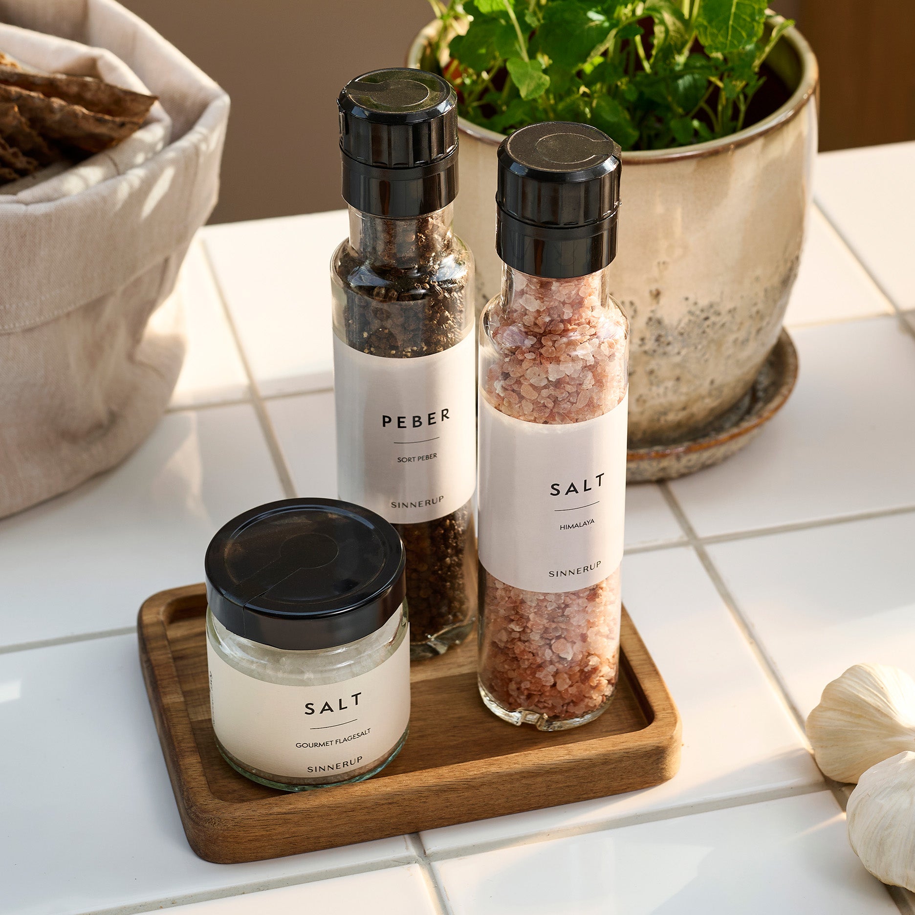 Auri Akazienholz Tablett ohne Griff